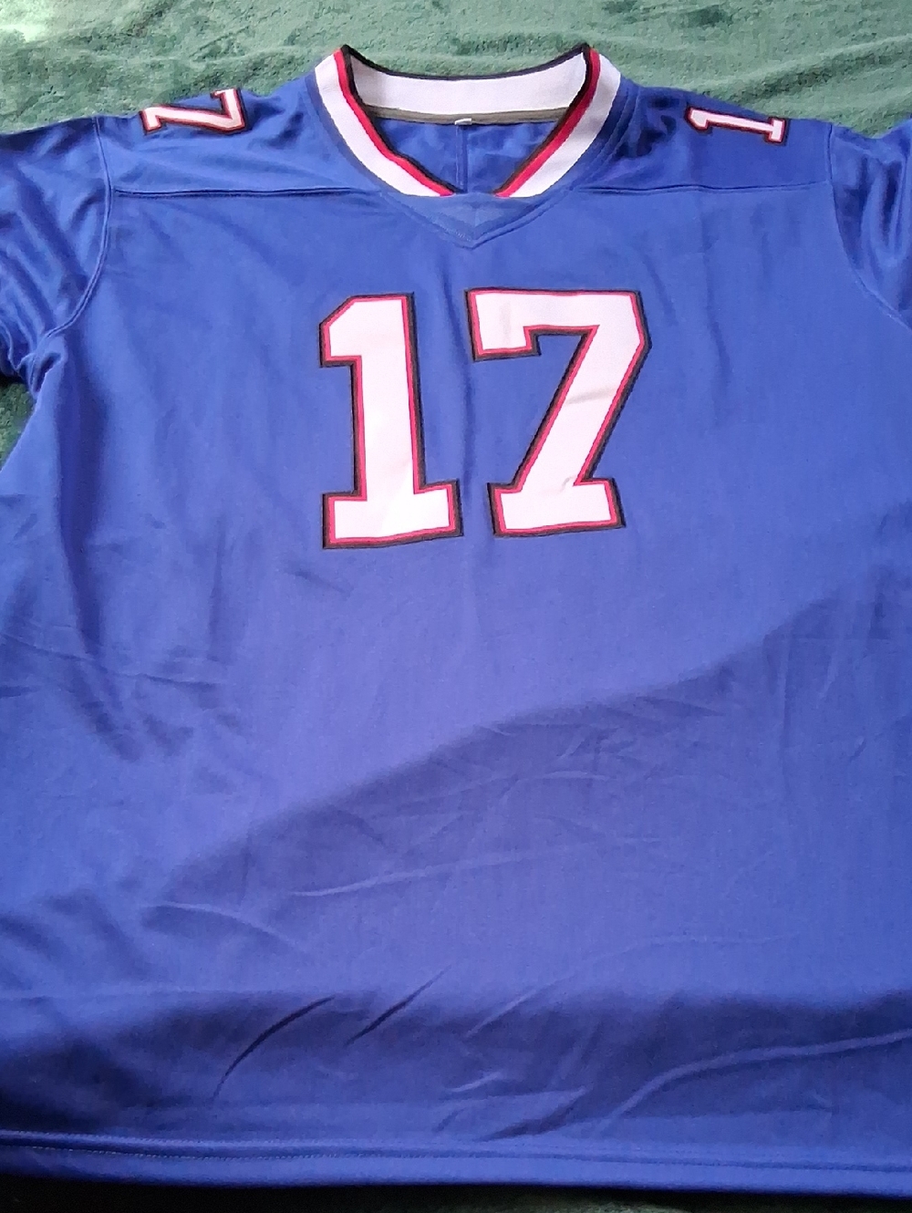 Buffalo Bill Blue Athletic Jersey with Number 17